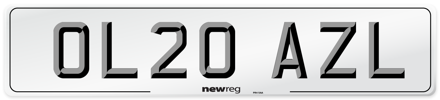 OL20 AZL Number Plate from New Reg